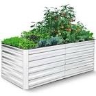 Belisle 6 ft x 3 ft Galvanized Metal Outdoor Raised Garden Bed Planter Box for Vegetables, Fruits