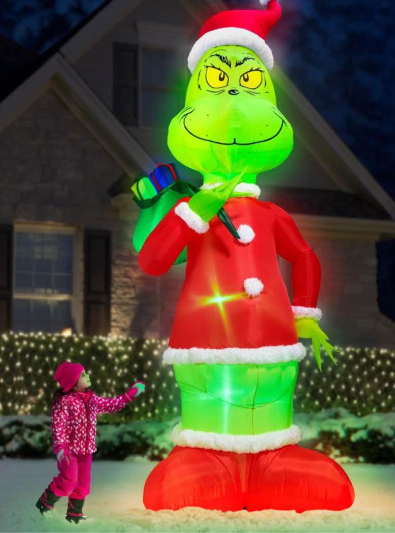 the 16' inflatable grinch lightshow