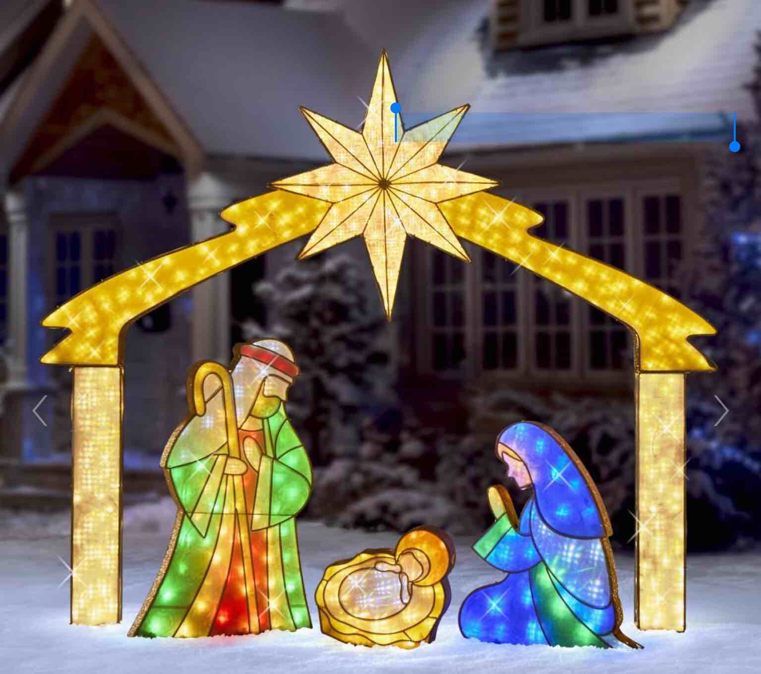 the twinkling stained glass nativity