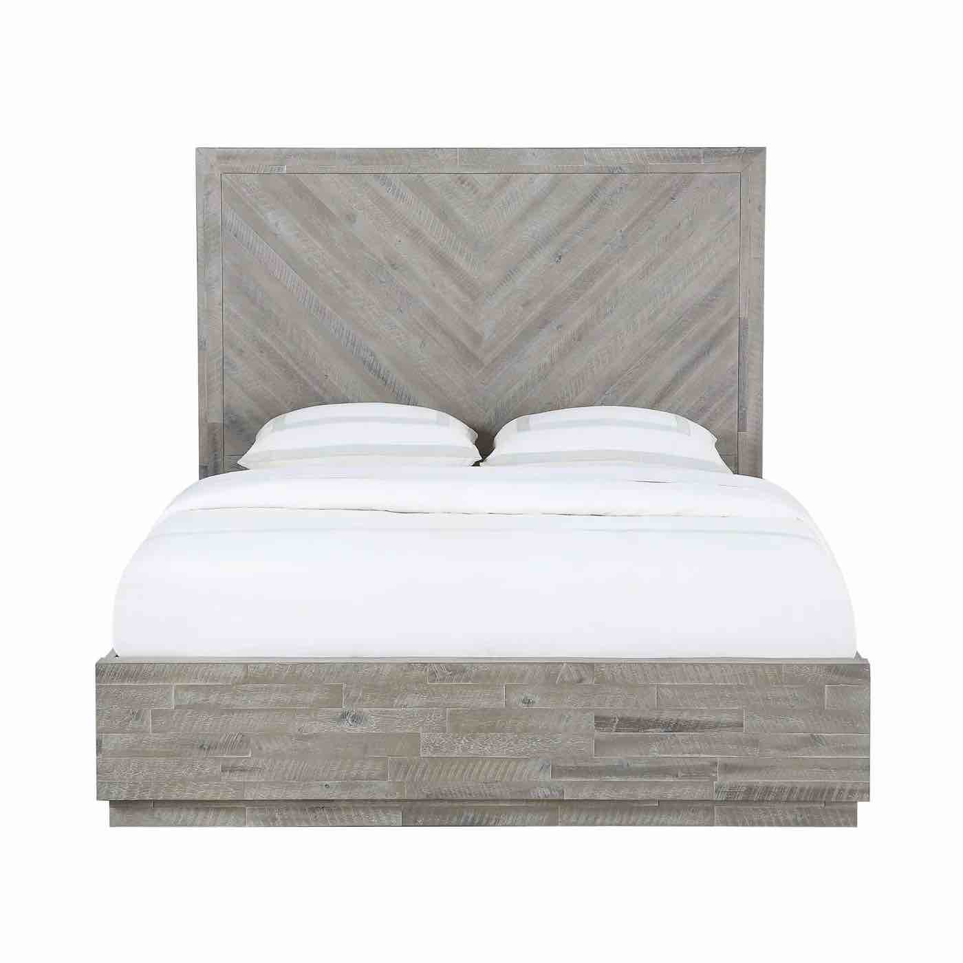 Rails Only Modus Furniture Alexandra King Storage Bed in Rustic Latte