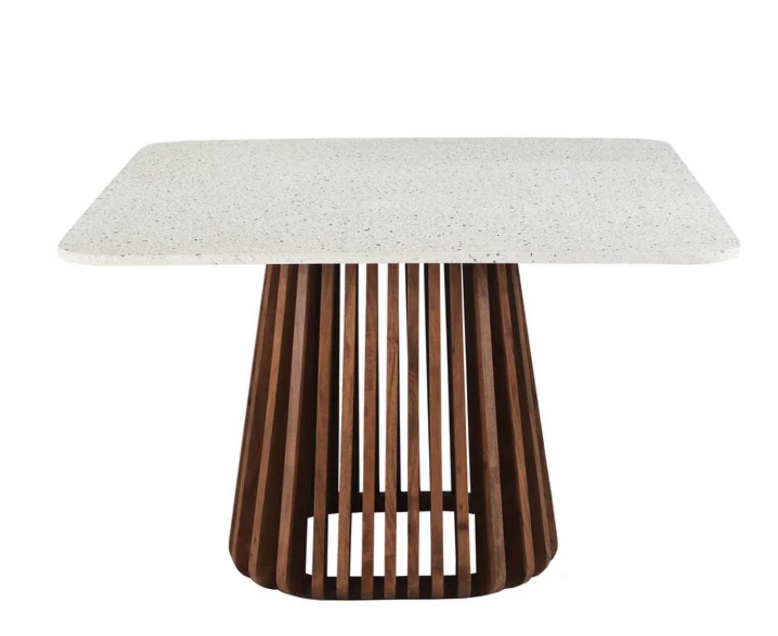 ( incomplete table only) Tera 46 Inch Square Terrazzo Dining Table