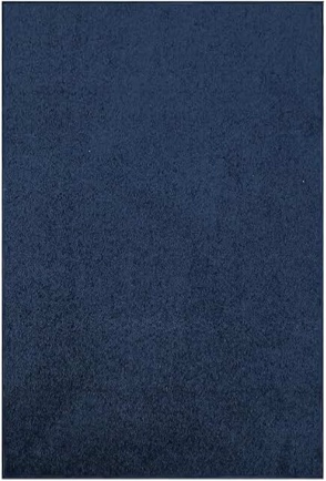 Rectangle Kristyne Solid Color Machine Woven Polyester Area Rug in Navy Blue Rug Size: Rectangle 8' x 10'