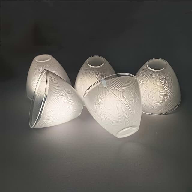 5.9'' H x 5.9'' W Glass Cone Candelabra Shade