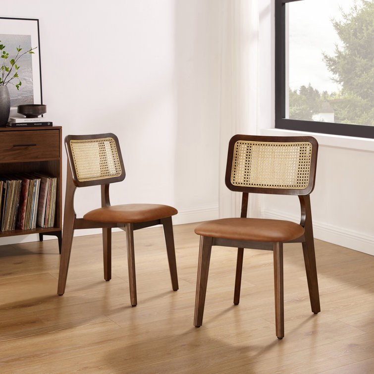 Starla 18.9" W Leather Side Chair