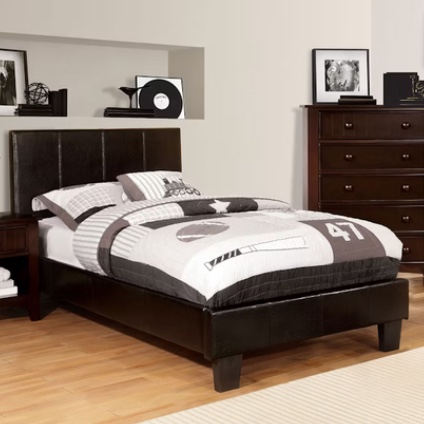 Furniture of America Bedroom Full Bed (espresso)(incomplete 1 box only consisting of headboard and slats)