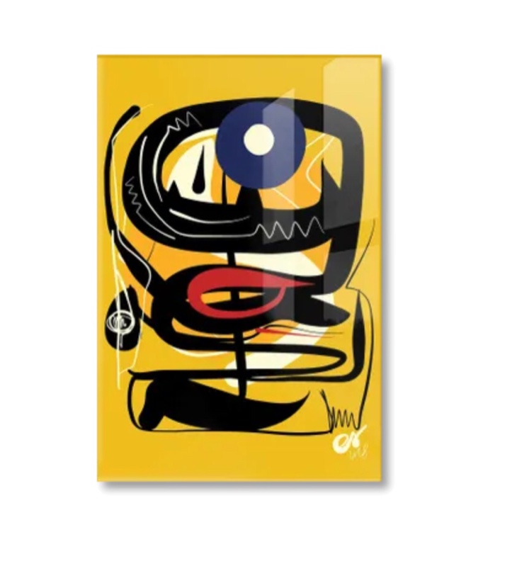 Yellow African Blue Eye - Acrylic Print 24” x 16”