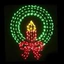 The 36" Ultrabright Candled Wreath