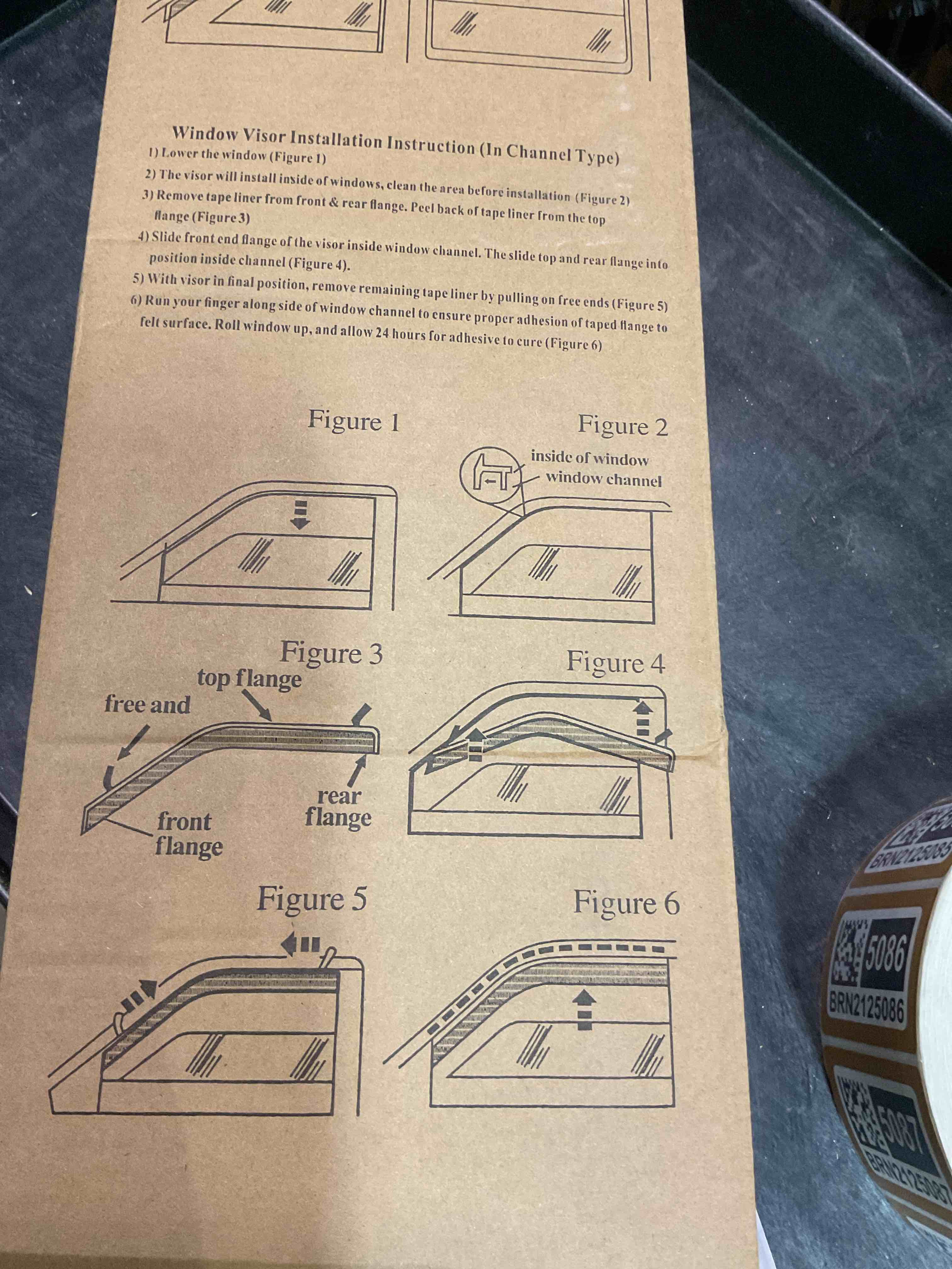 Condition photo showing Good Condition for KPY Window Visor Compatible with Toyota Highlander & Highlander Hybrid 2001-2007, Rain Guard Side Wi