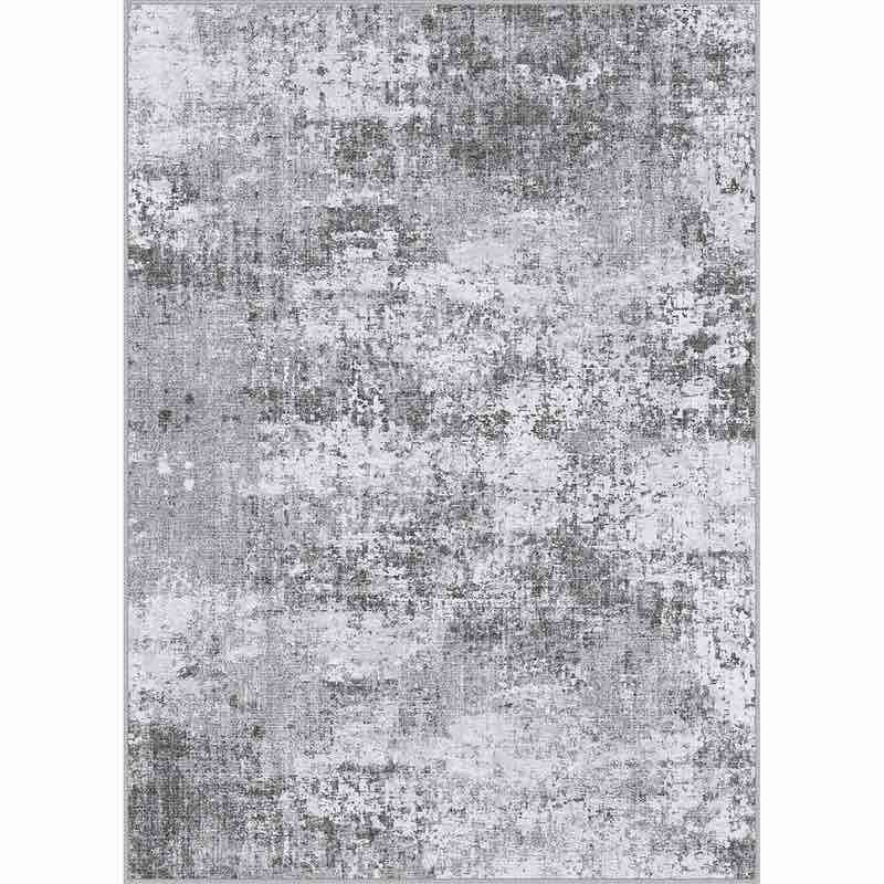 (similar)Misty Modern Abstract Gray Machine Washable Rug