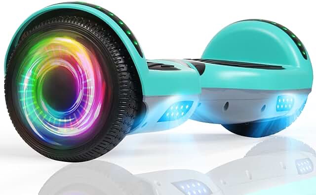 Emaxusa Hoverboard for Kids, with Bluetooth Speaker and LED Lights 6.5" Self Balancing Scooter Hoverboard for Kids Ages 6-12 (Red)