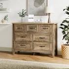 Aneeza 7 Drawer 47.3" W Double Dresser (missing parts) 