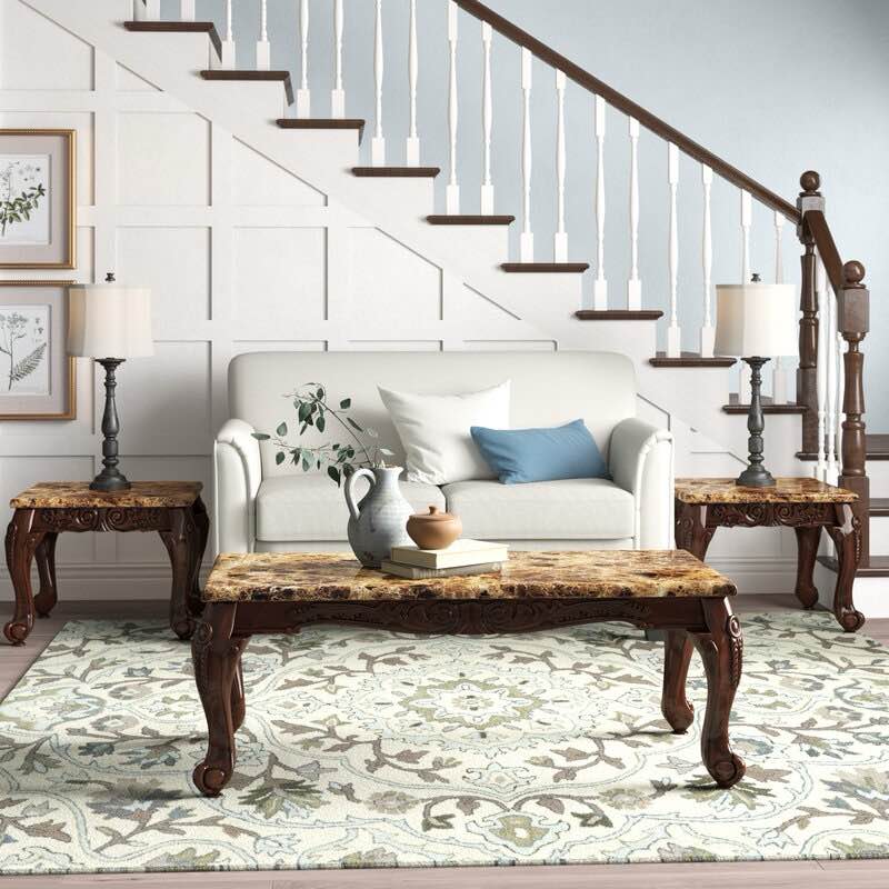 Allisha 3 Piece Coffee Table Set (damaged)