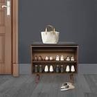 2-Tier Shoe Storage Stool With Cushion