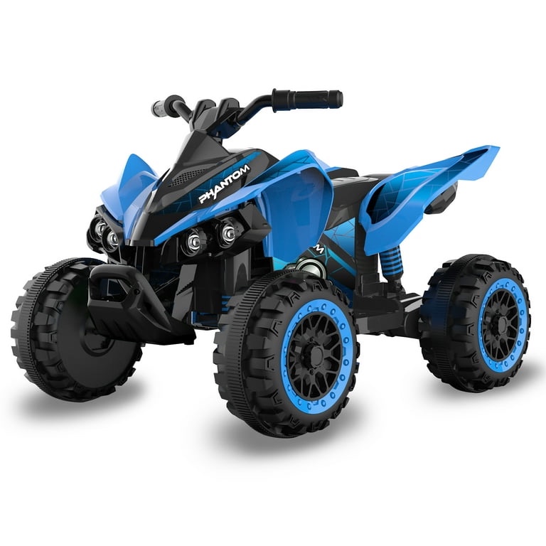 12V Blue Phantom ATV Action Wheels – Battery-Powered Ride-On for Boys & Girls