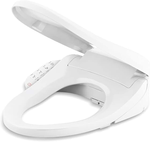 Kohler 28119-0 C3-325 Bidet Seat with Remote Featuring Spa and 3D wash Modes, Elongated, White
