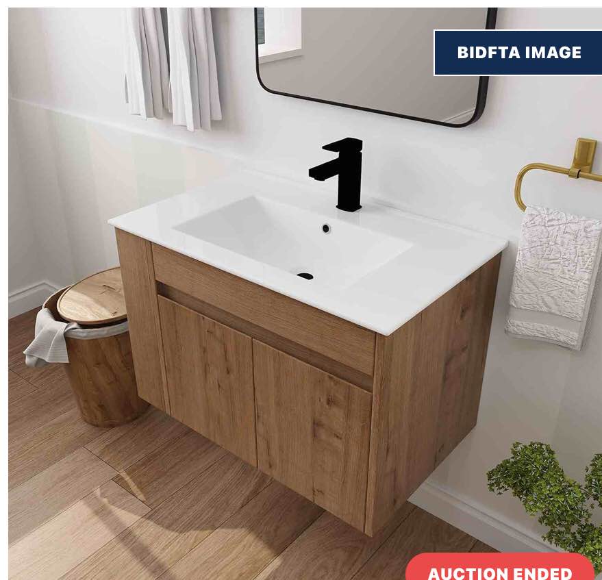 THKFVS021WH0BE 30” x 18” Bathroom White Ceramic Sink Top Countertop With ( incomplete top only)