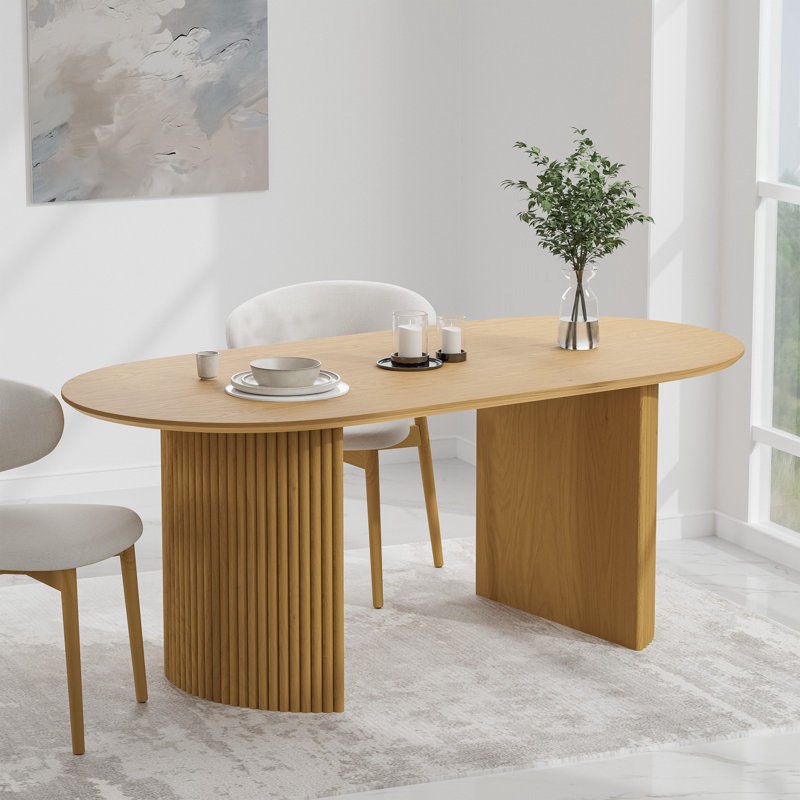 Fohoren 30'H' Oval Dining Table ( incomplete top only) 