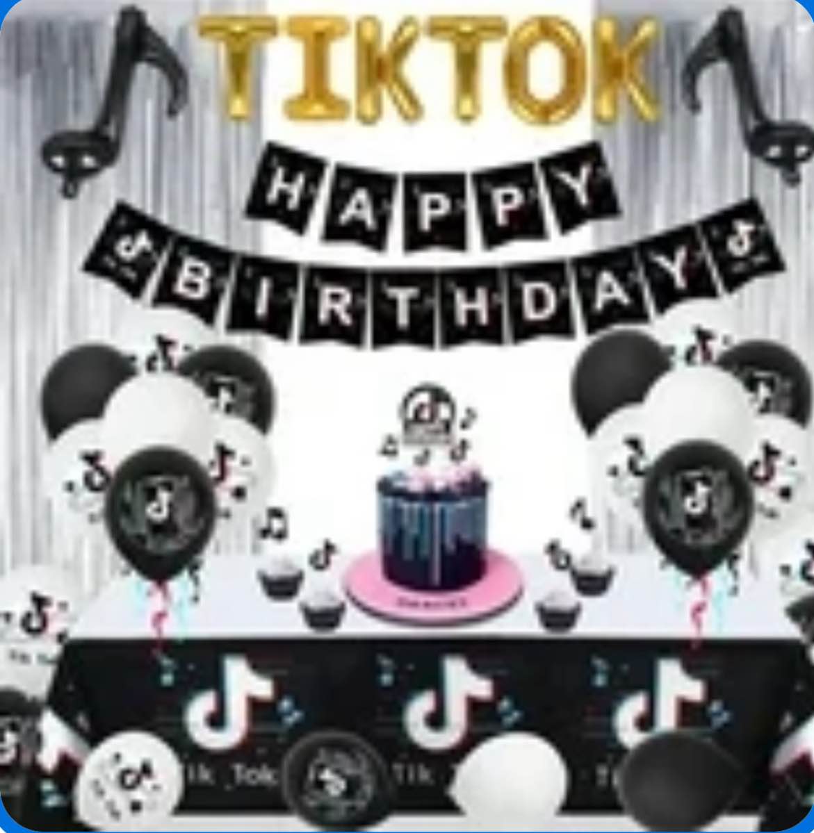Birthday Party Supplies, TikTok