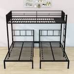 metal triple twin bunk bed ( box 1 of2 , incomplete)