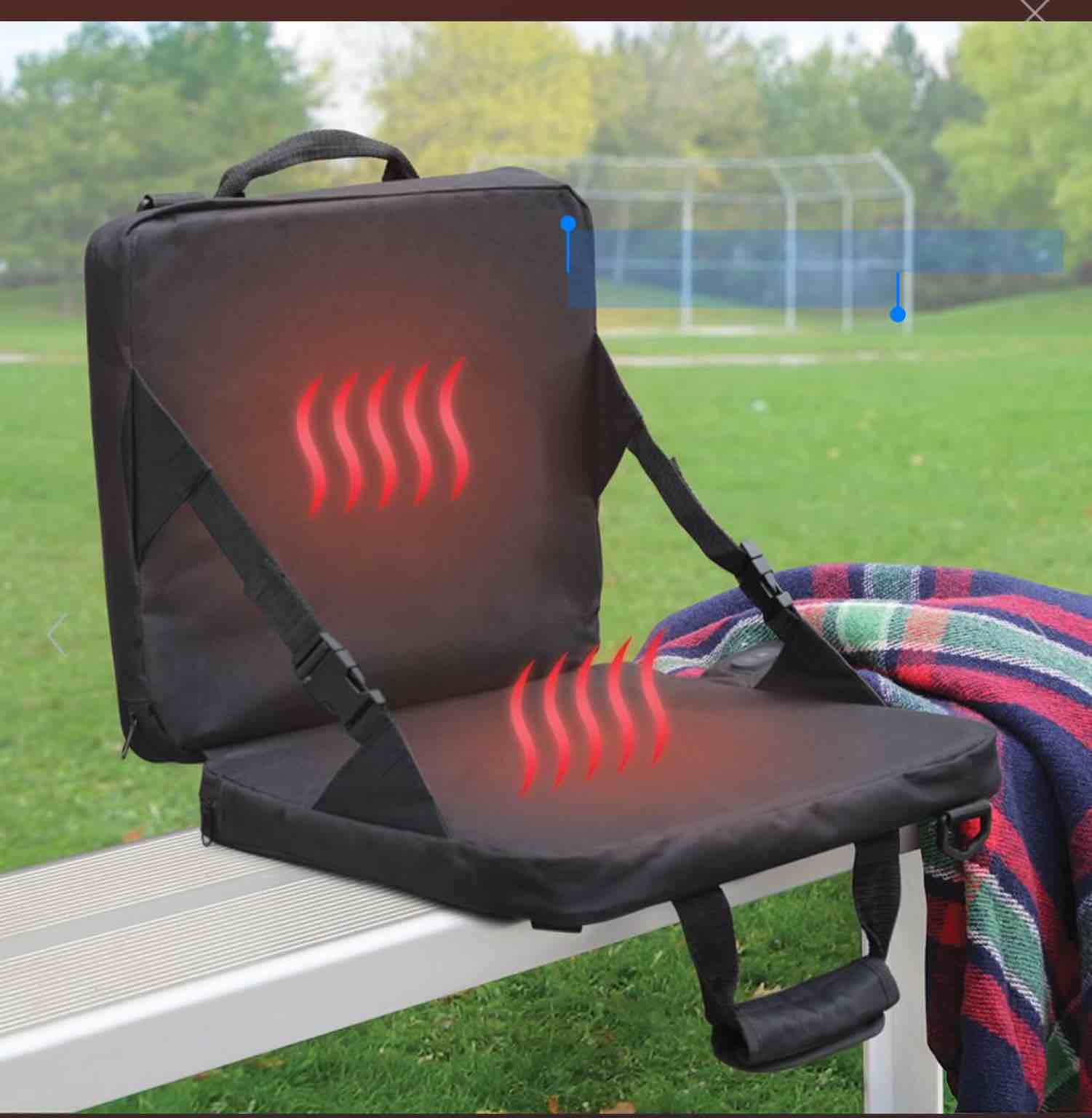 The Rechargeable Heated Massaging Stadium Seat