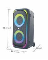 onn. Large Party Speaker Gen 2 with LED Lighting