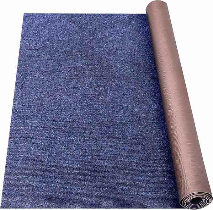 (unknown size)Marine Carpet, Deep Blue Indoor Outdoor Carpet 0.2" Thick Boat Carpet with Water-Proof TPE Backing, Non-Slide Outdoor Marine Carpet Roll for Home, Patio, Porch, Deck