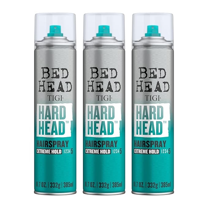 Bed Head by TIGI Hairspray Extra Hold Hard Head Hair Care Spray for All Hair Types, 11.7 oz