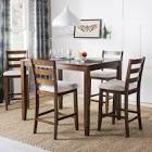 Donegal 5 - Piece Counter Height Mango Solid Wood Dining Set (incomplete only table top)