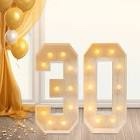 30th/40th/50th Light Up Numbers Birthday Party Decoration