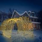Christmas Light Tunnel With 3 LED Arches