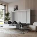 New Pur -grand Lit Escamotable -queen Wall Bed -bt C (incomplete)