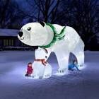 the 16' inflatable polar bears lightshow