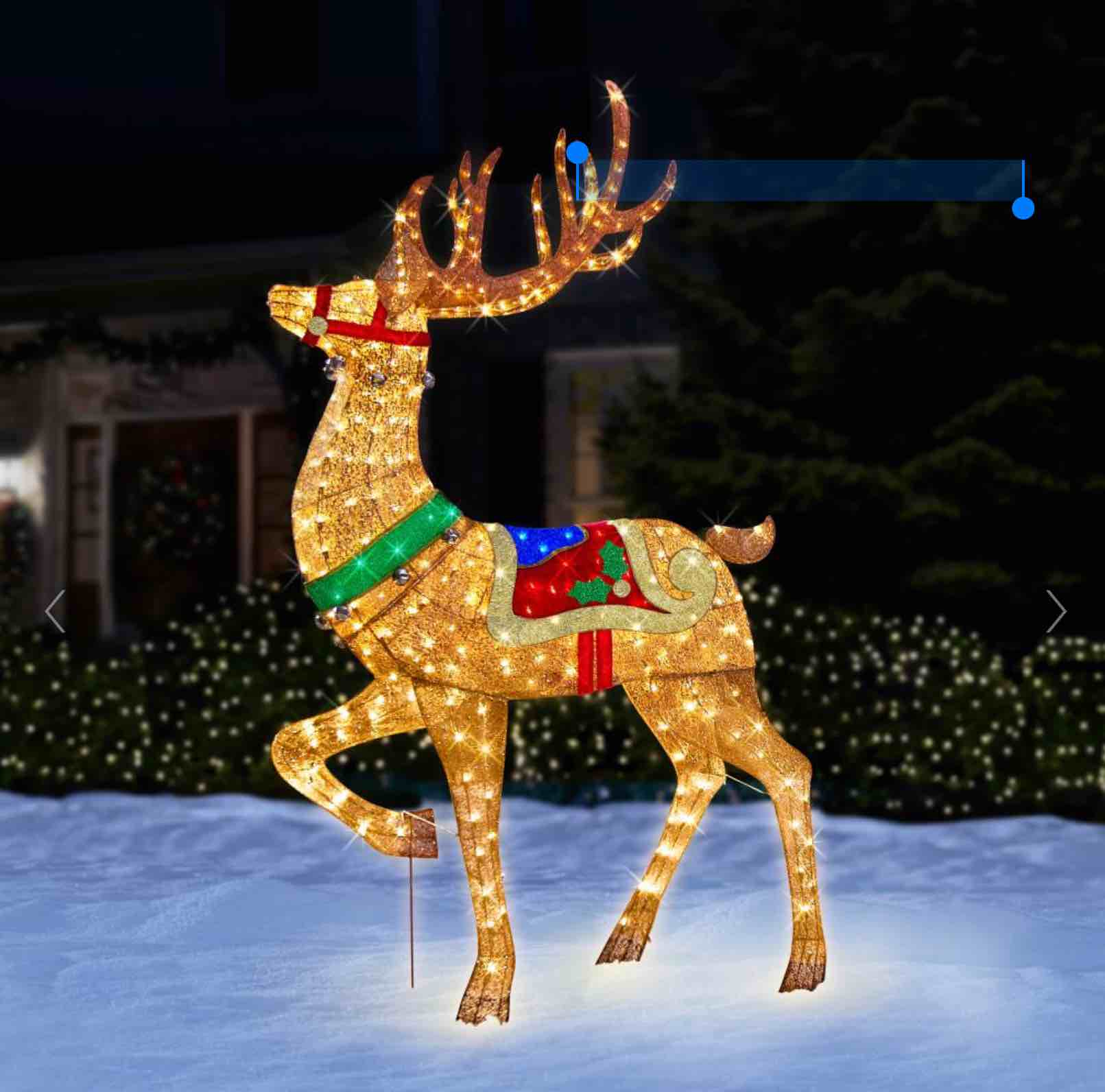 The 8' Twinkling Majestic Reindeer