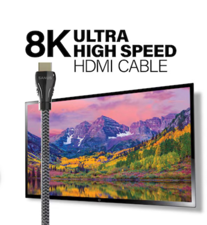 Sanus 8k HDMI to HDMI 9.84-ft Black