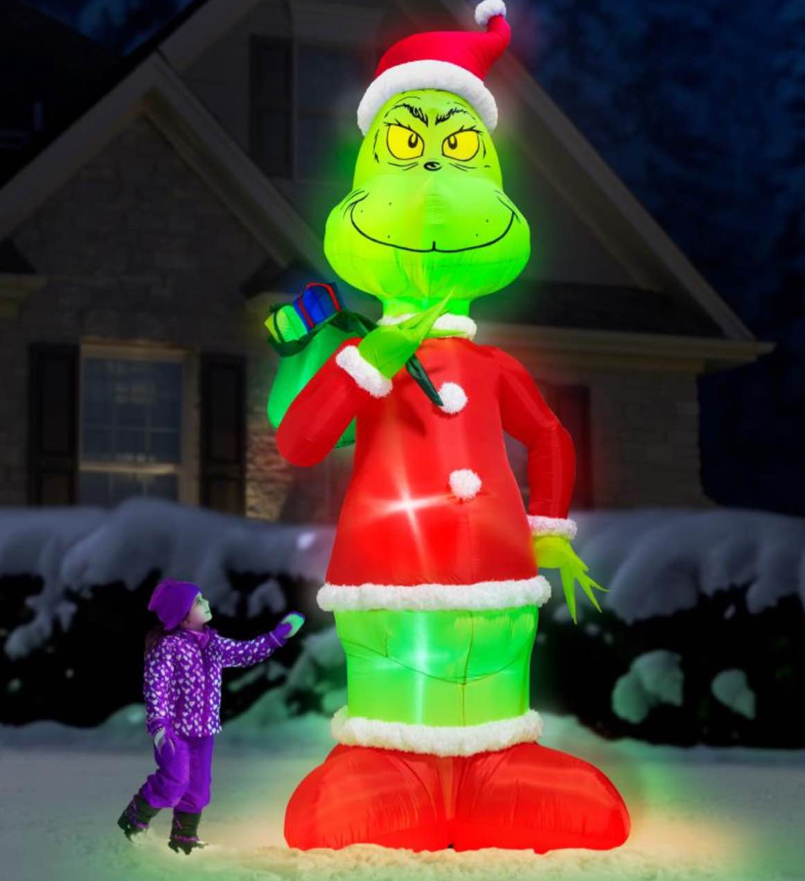 the 16' inflatable grinch lightshow