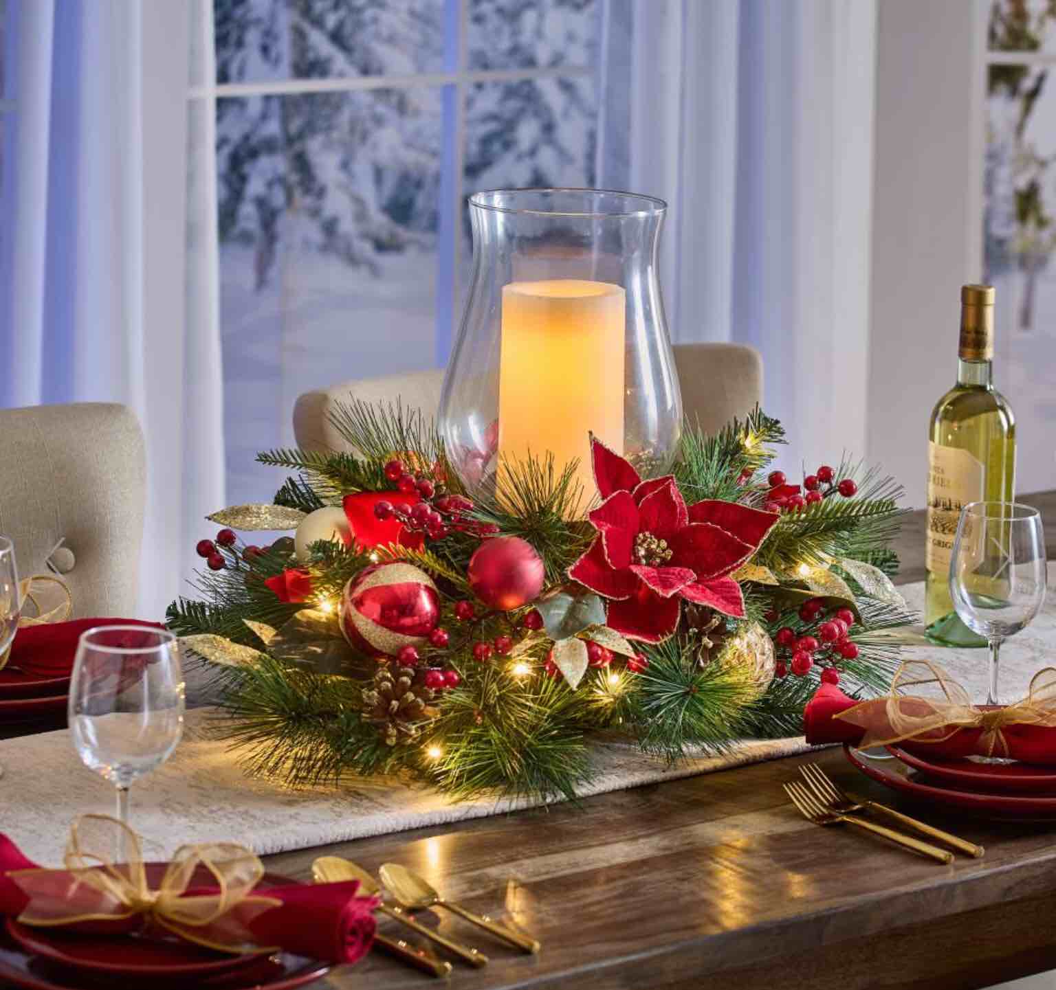 the prelit classic christmas centerpiece