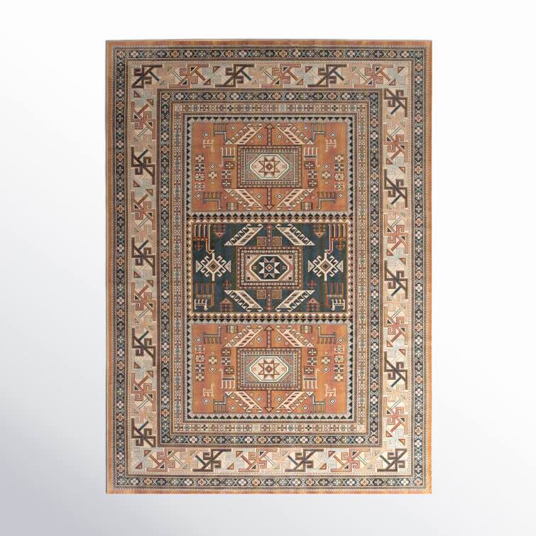 Ovid oriental machine woven area rug