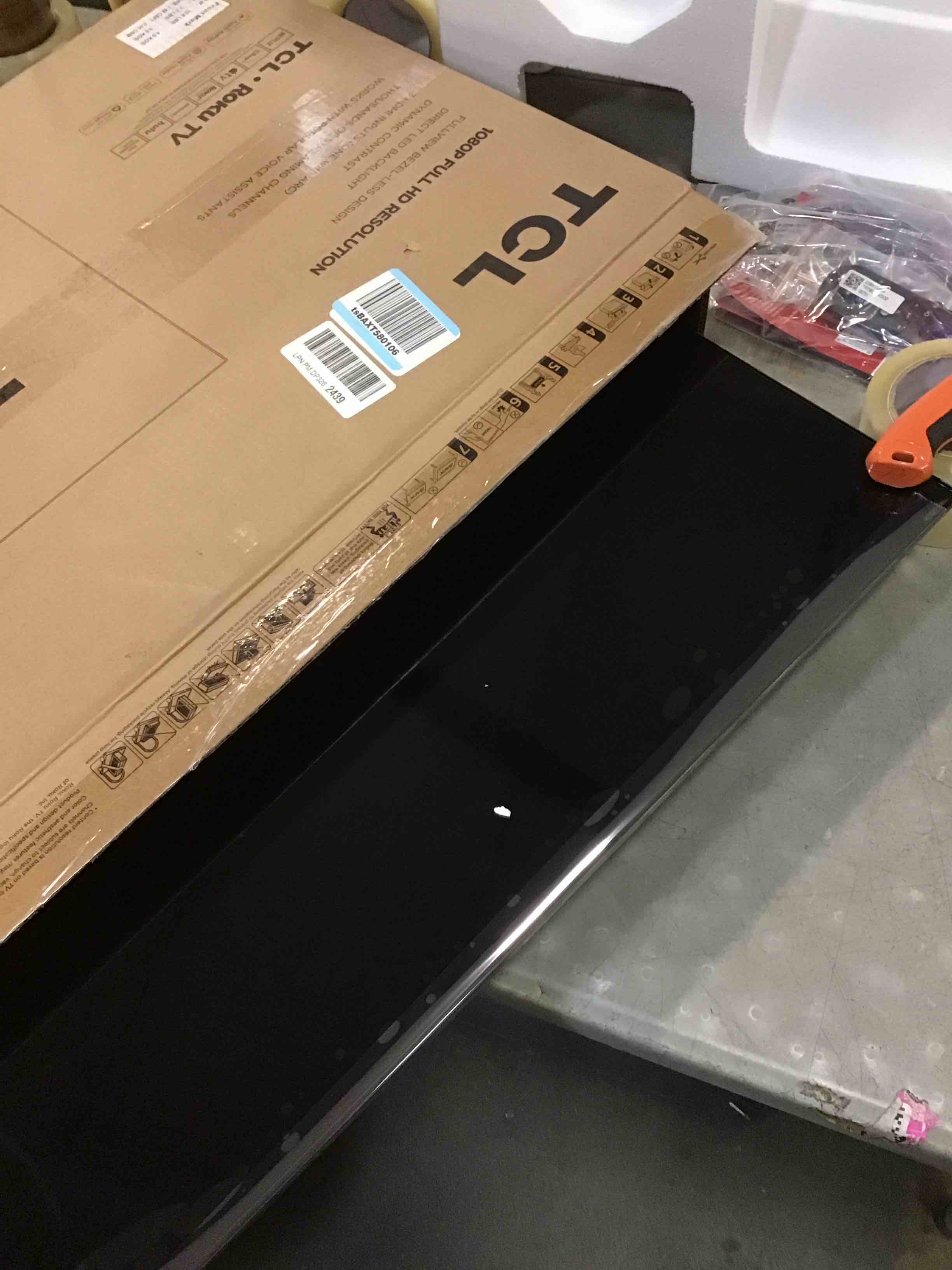 Condition photo showing Working Condition Verified for working verified tcl 32-inch class s3 1080p led smart tv with roku tv (32s350r, 2023 model), compatible with alexa, google assistant, and apple homekit compatibility, streaming fhd television,black
