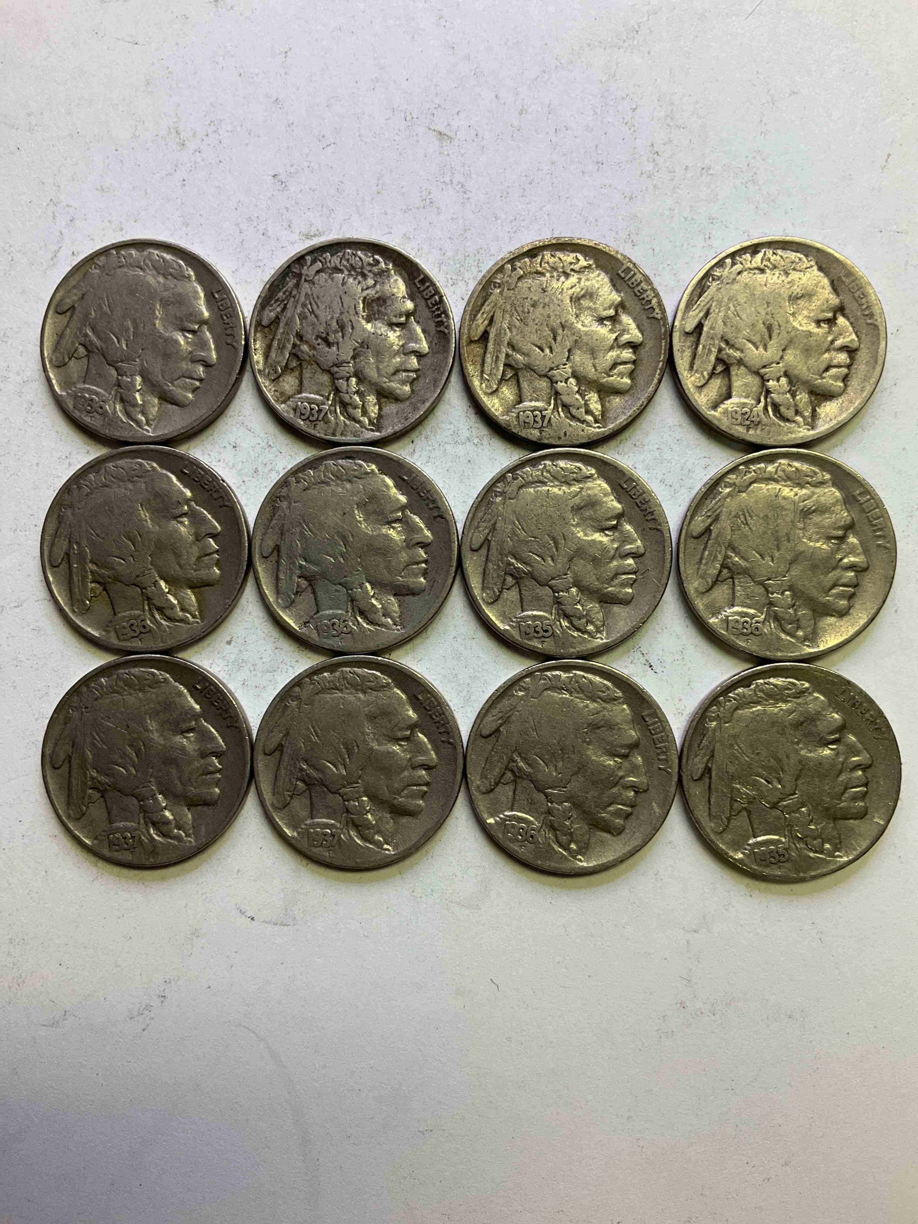 Historic Buffalo Nickels! Indian Head Buffalo Nickels Were Minted From 1913 To 1938 & Have Become A Favorite For Coin Collectors Around The World! Own Pieces Of American History With These Cool Indian Head Buffalo Nickels In Circulated Condition, Most With Visible Dates Which Is Very Rare For Buffalo Nickels!