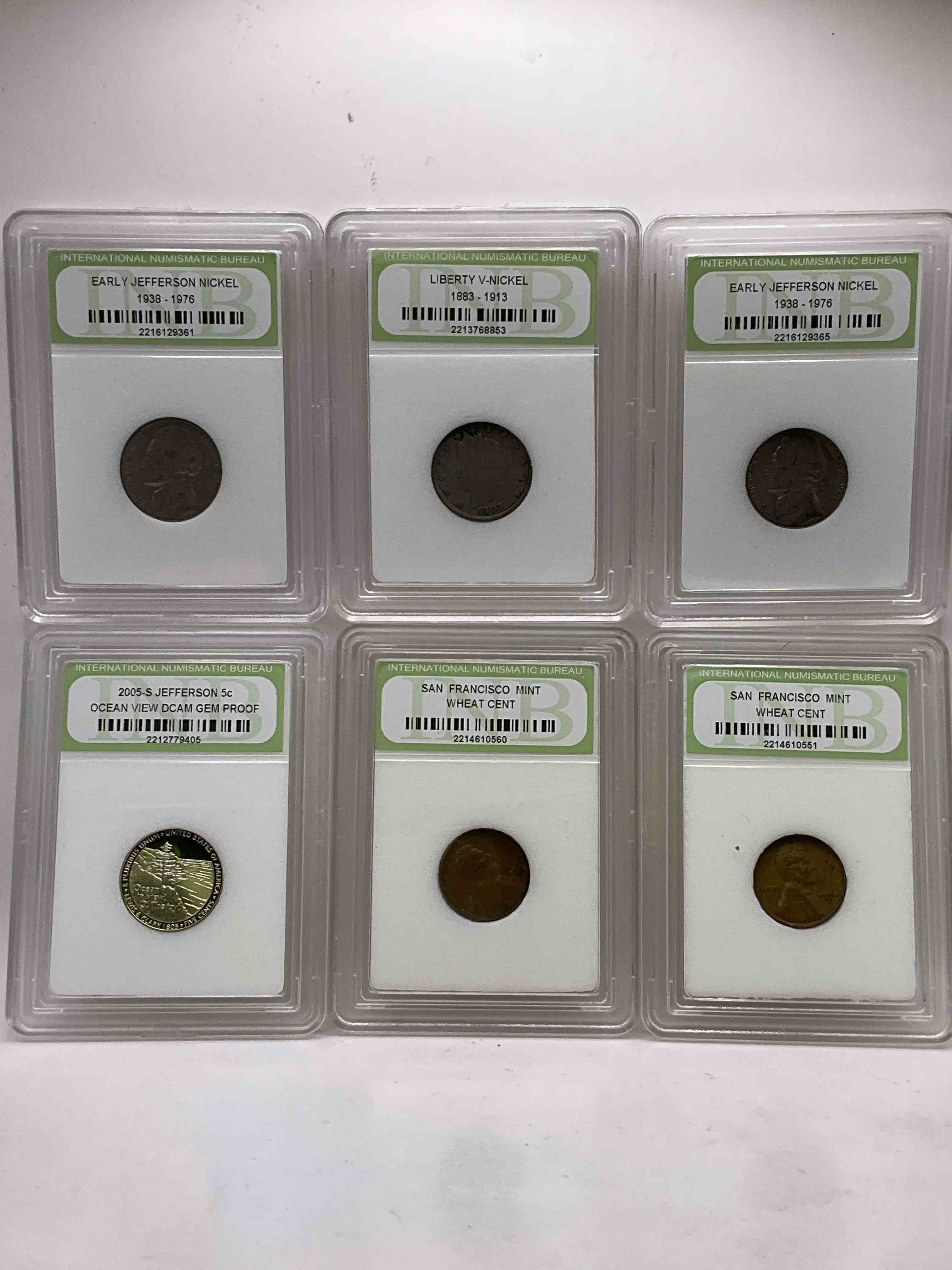 Collector's Dream! Six Different Rare, Slabbed U.S. Collector Coins In Certified/Catalogued Protective Slab Cases! A Great Way to Build An Incredible Collection Of Protected, Rare U.S. Coins! Great For The Coin Fan & Collector!