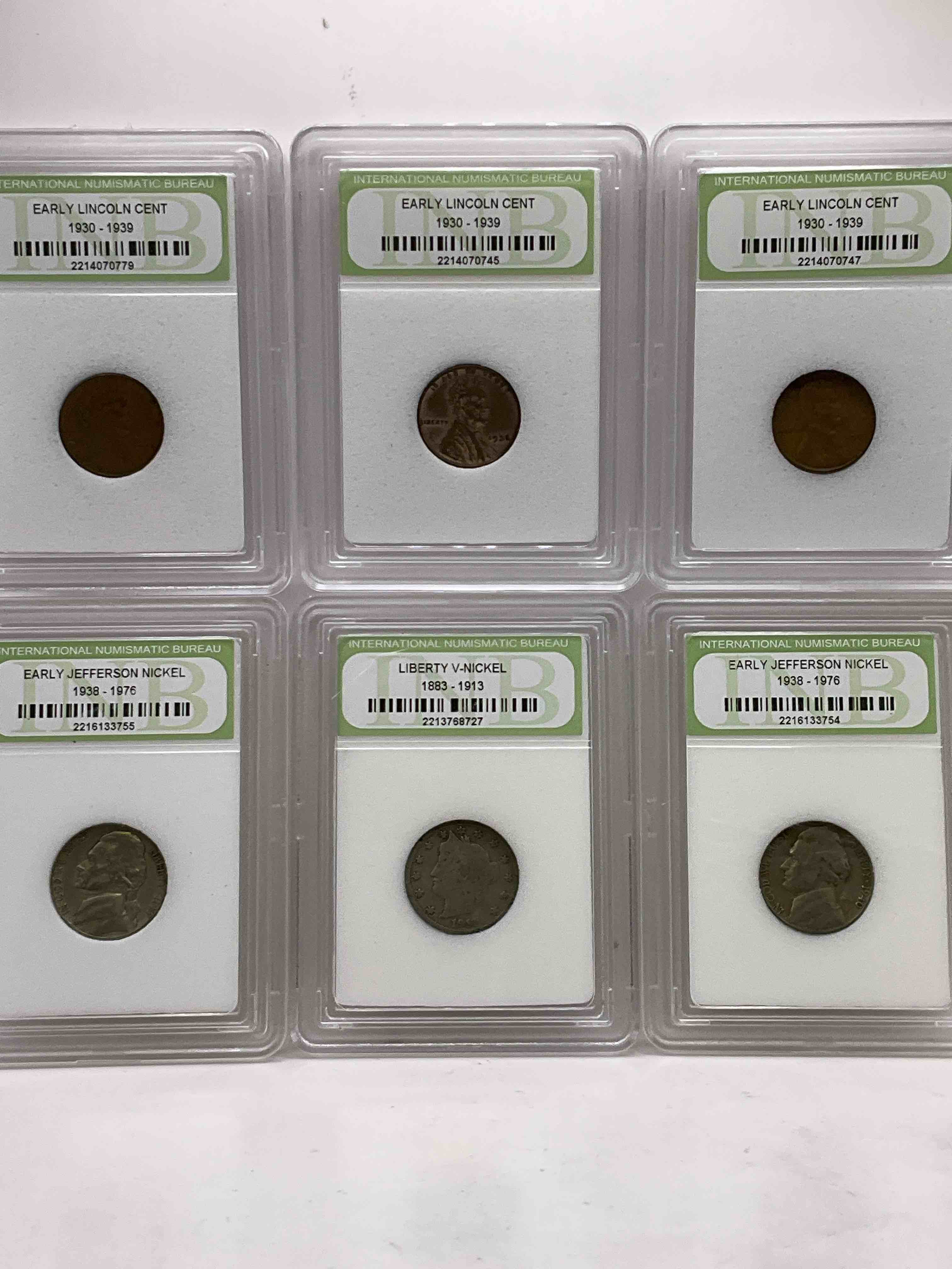 Collector's Dream! Six Different Rare, Slabbed U.S. Collector Coins In Certified/Catalogued Protective Slab Cases! A Great Way to Build An Incredible Collection Of Protected, Rare U.S. Coins! Great For The Coin Fan & Collector!