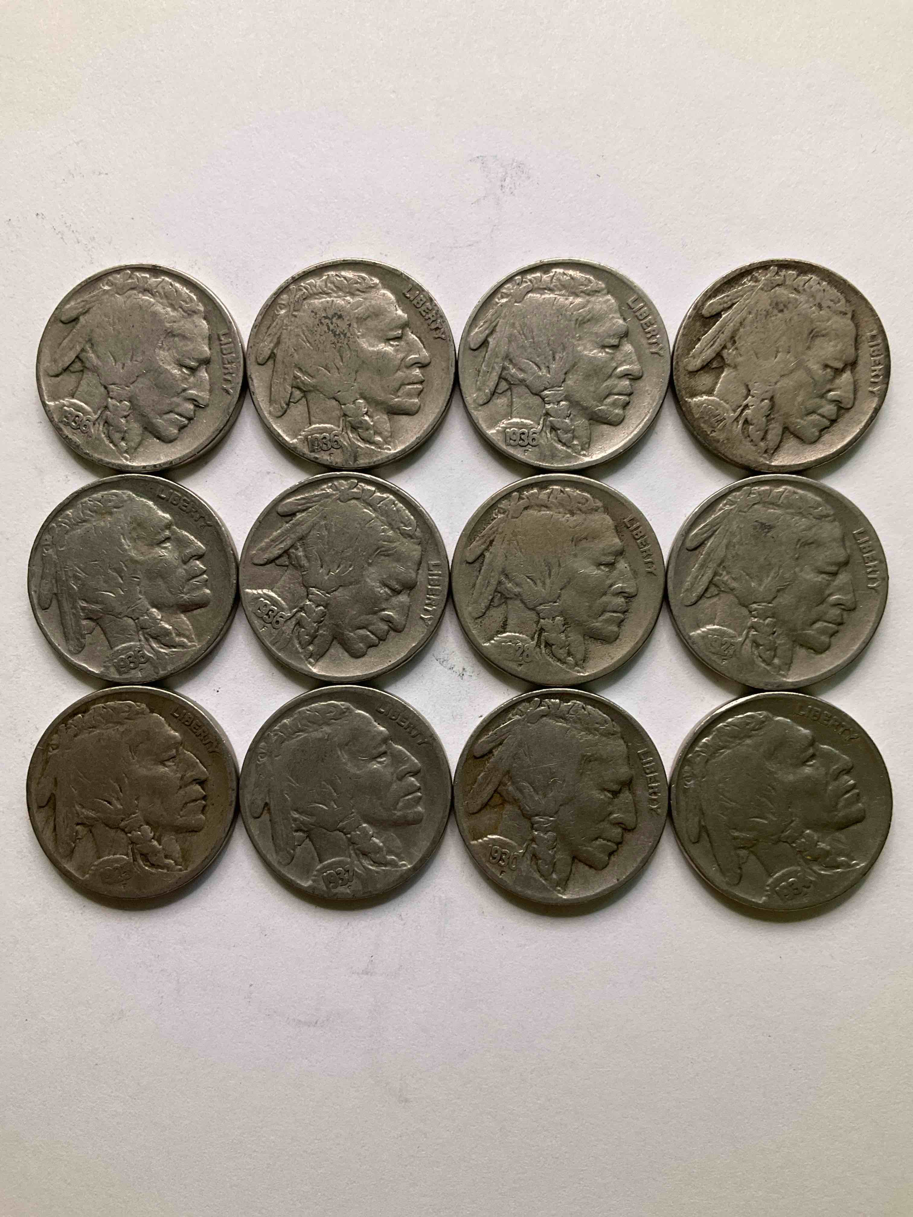 Historic Buffalo Nickels! Indian Head Buffalo Nickels Were Minted From 1913 To 1938 & Have Become A Favorite For Coin Collectors Around The World! Own Pieces Of American History With These Cool Indian Head Buffalo Nickels In Circulated Condition, Most With Visible Dates Which Is Very Rare For Buffalo Nickels!