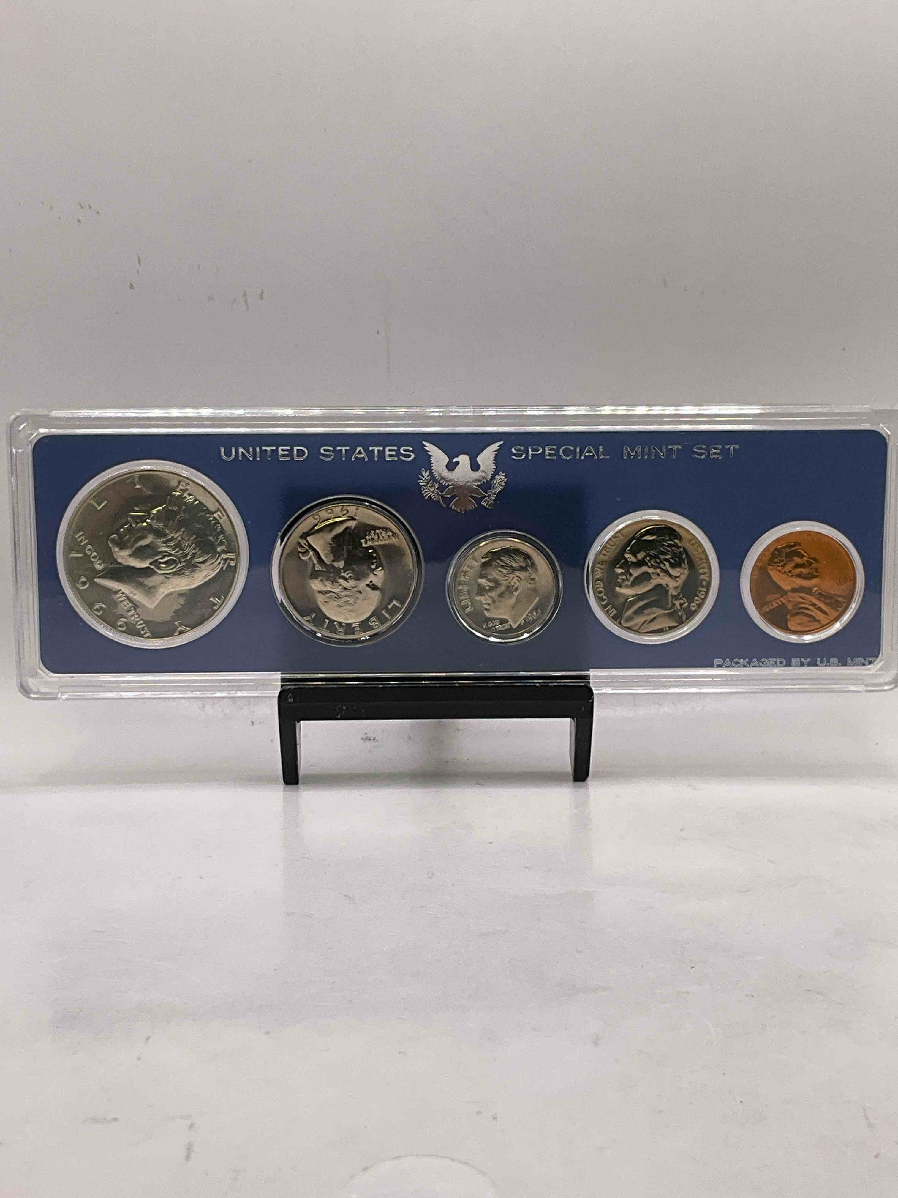 1966 United States Special Mint Set! Half Dollar, Quarter, Nickel, Dime & Penny! Uncirculated Mint Set! Rare Piece Of History! 