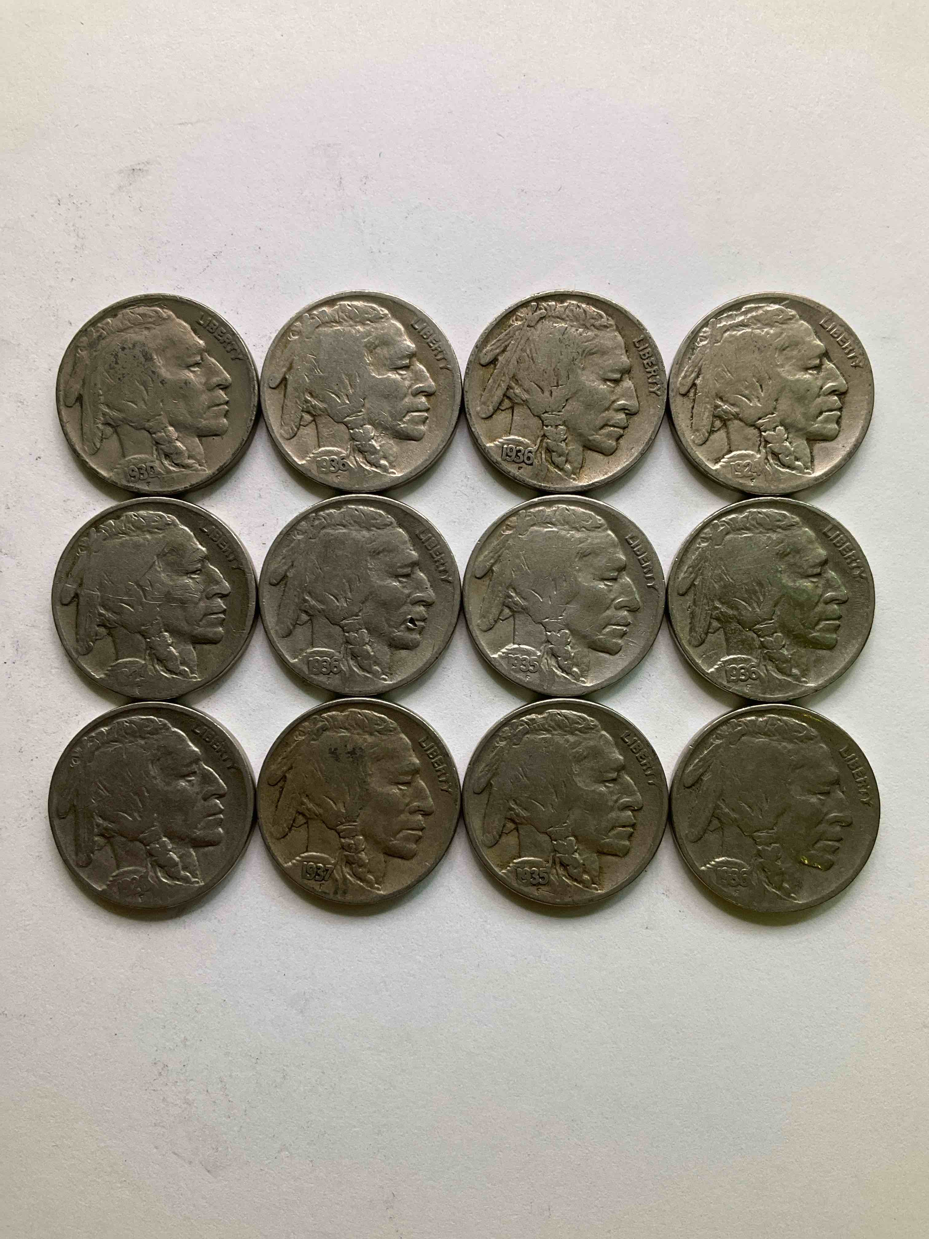 Historic Buffalo Nickels! Indian Head Buffalo Nickels Were Minted From 1913 To 1938 & Have Become A Favorite For Coin Collectors Around The World! Own Pieces Of American History With These Cool Indian Head Buffalo Nickels In Circulated Condition, Most With Visible Dates Which Is Very Rare For Buffalo Nickels!