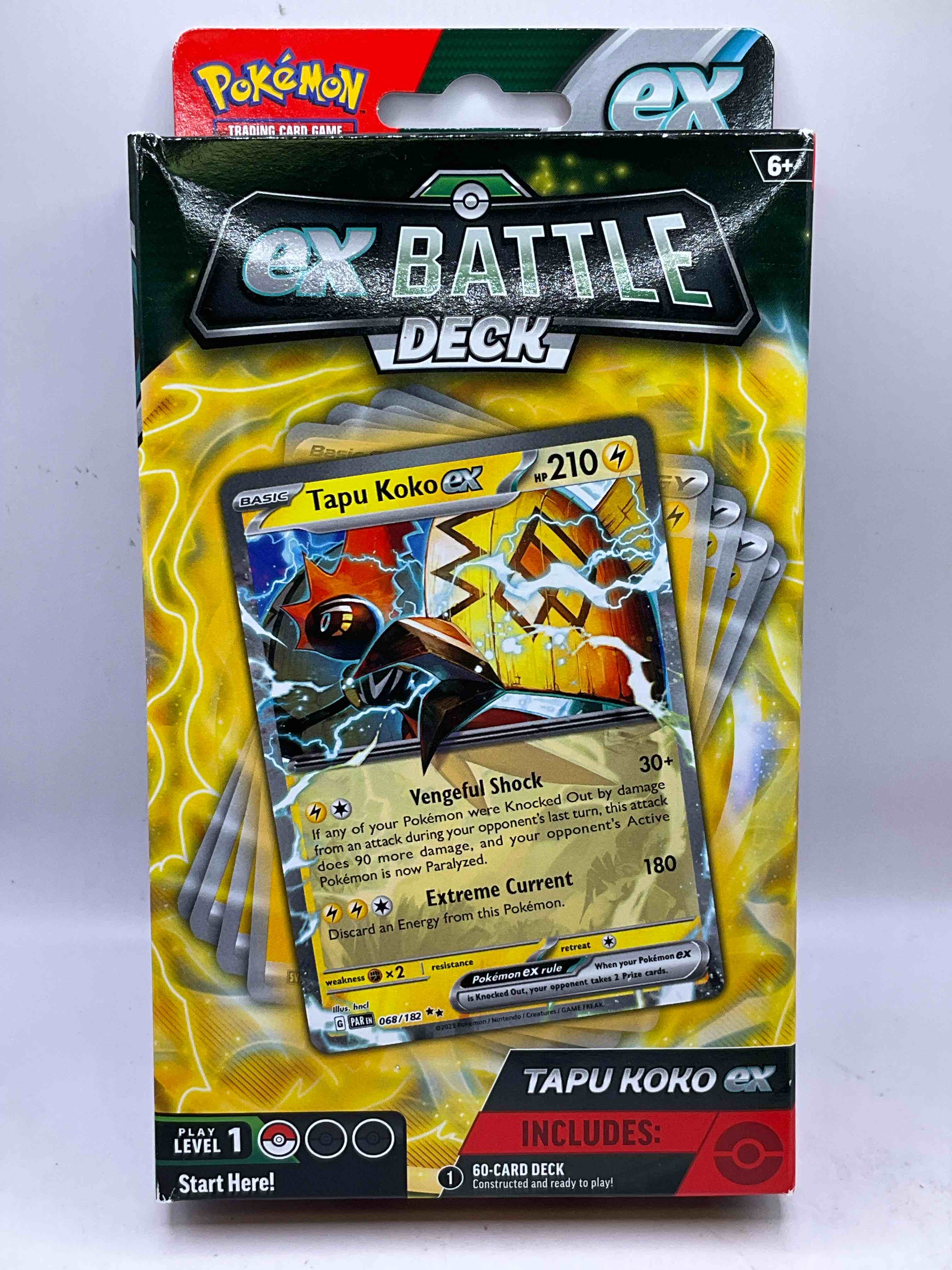 Pokemon EX Battle Deck, TAPU KOKO EX, Level 1, Brand New In Sealed Original Packaging! Features 60 Card Deck Constructed & Ready To Play! Join The Pokemon Craze!
