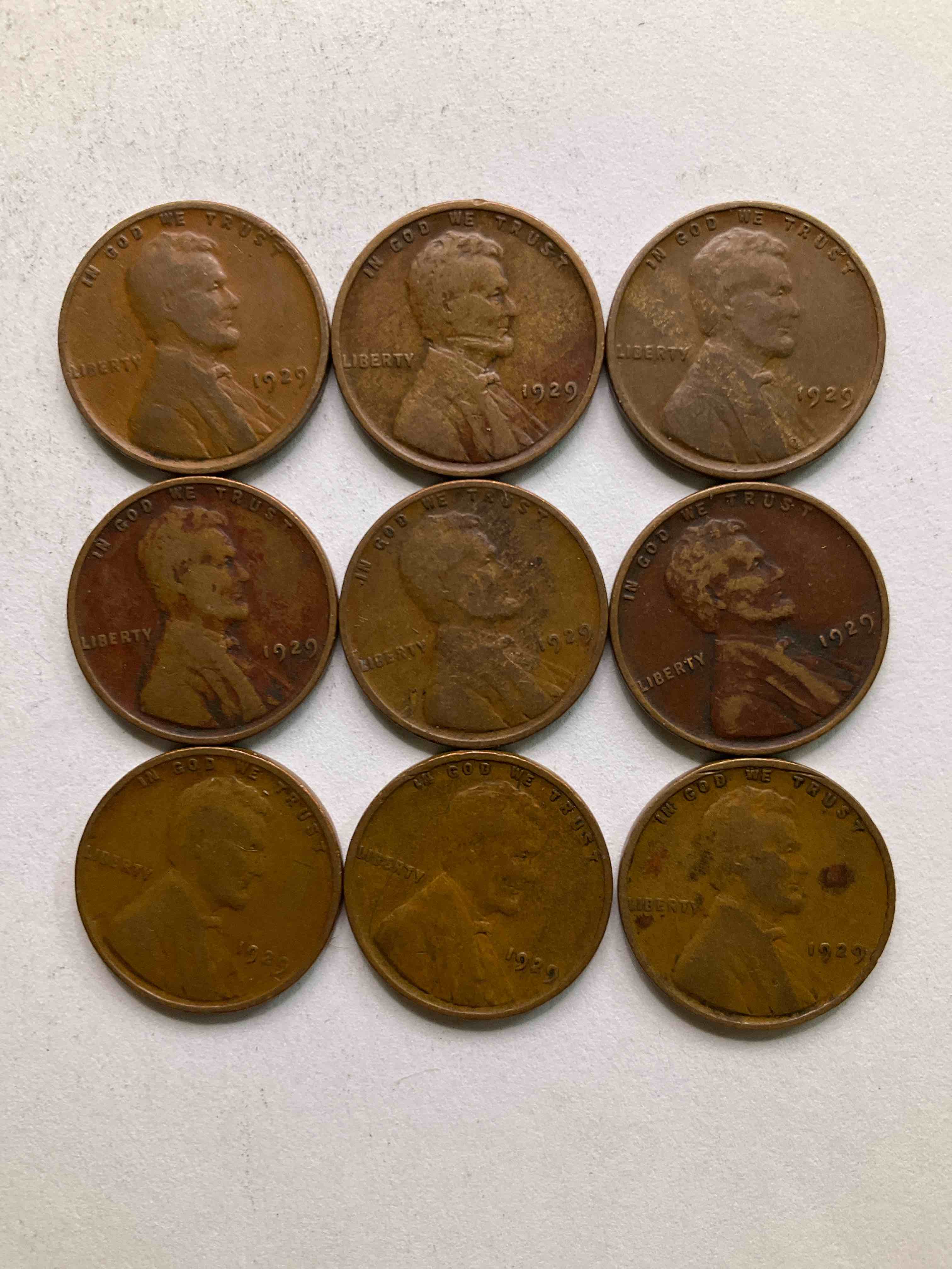 1929, The Year Of Infamy! Here Are RARE Pennies From 1929, The Year The Stock Market Crashed That Ended The Roaring Twenties & Entered America Into The Great Depression. These Gorgeous Pennies Are In Great, Circulated Condition For Their Age & Have Visible Dates. Own A Piece Of History From A Year That Will Live In Infamy!