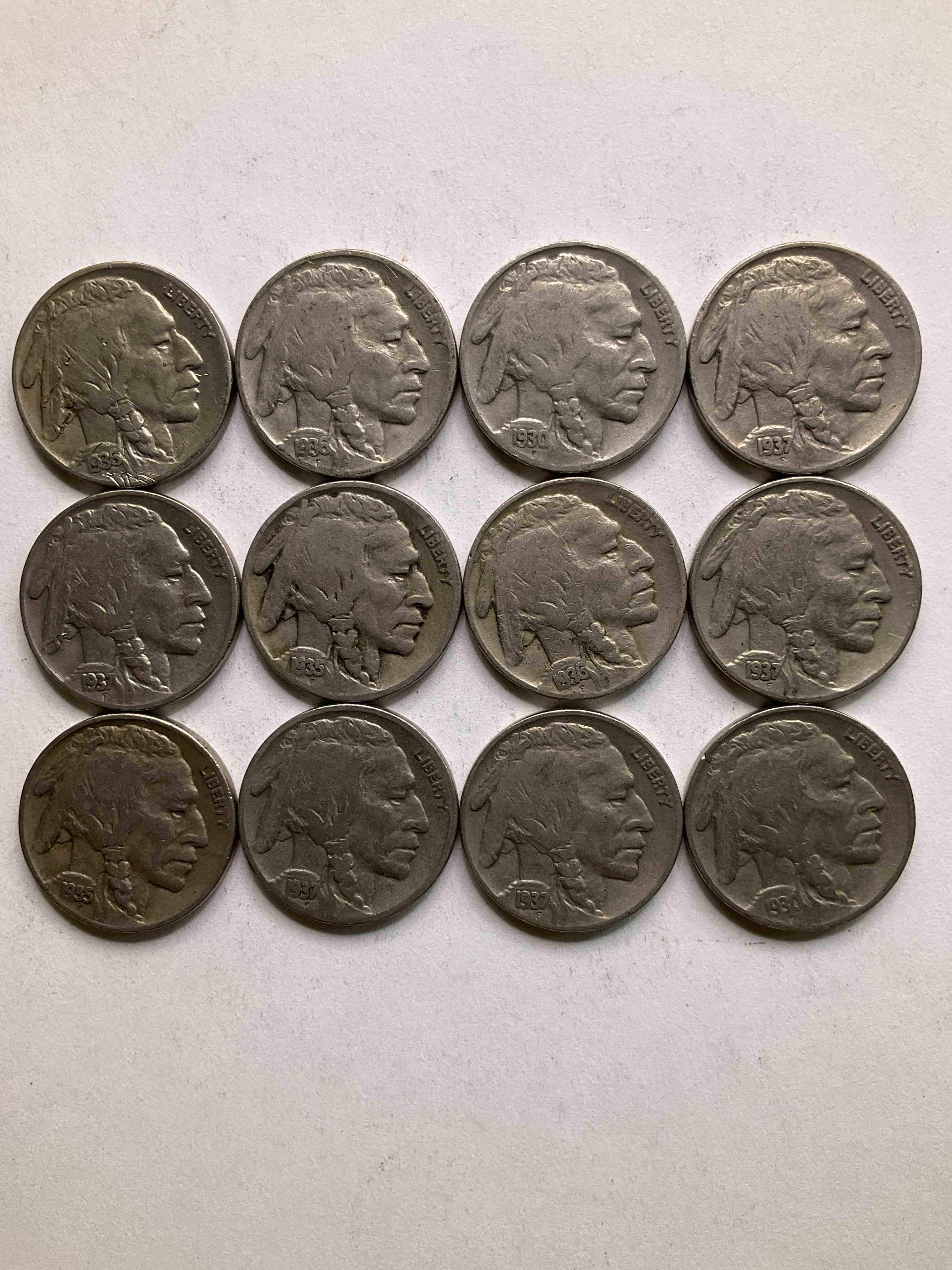 Historic Buffalo Nickels! Indian Head Buffalo Nickels Were Minted From 1913 To 1938 & Have Become A Favorite For Coin Collectors Around The World! Own Pieces Of American History With These Cool Indian Head Buffalo Nickels In Circulated Condition, Most With Visible Dates Which Is Very Rare For Buffalo Nickels!