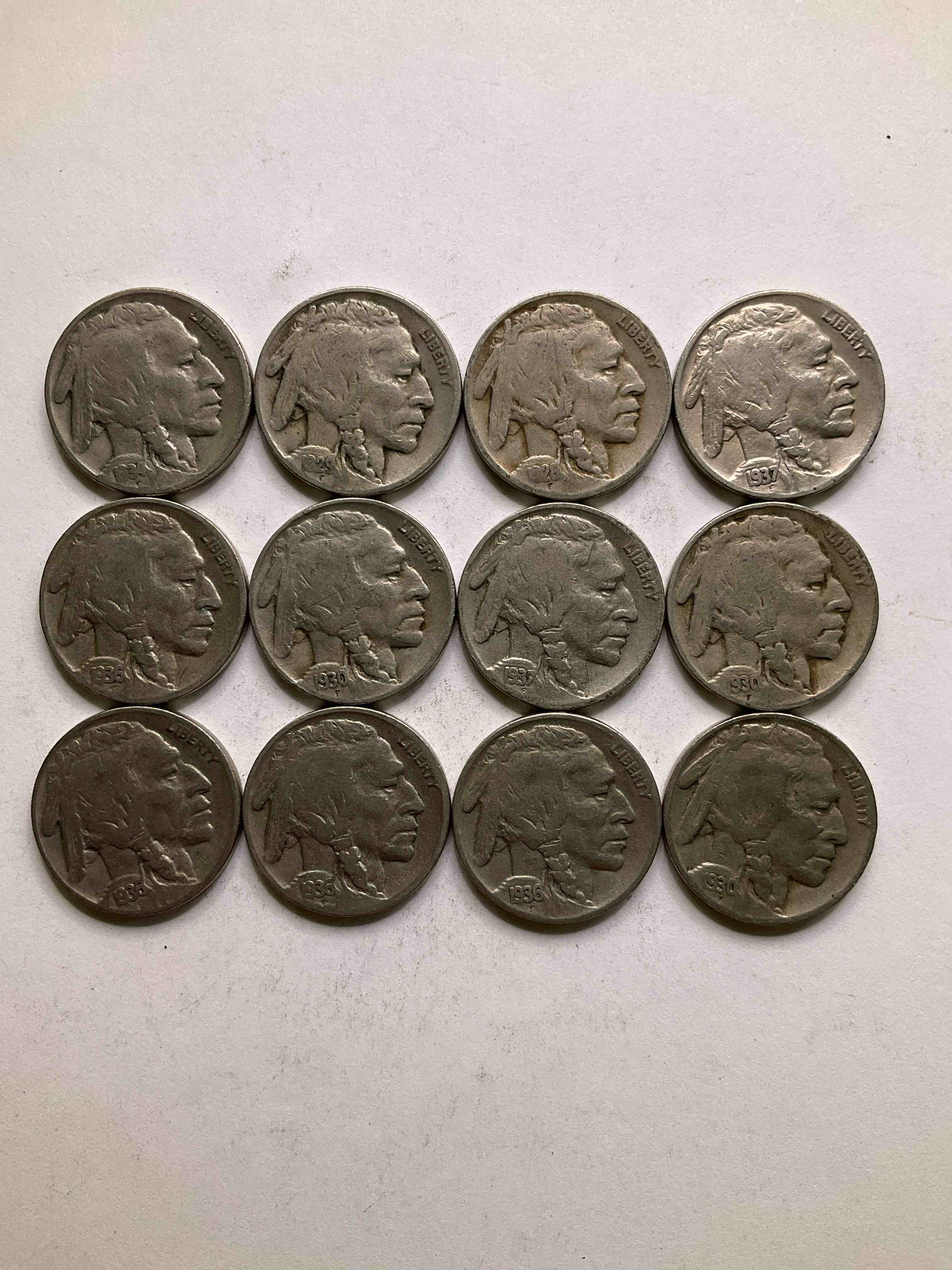 Historic Buffalo Nickels! Indian Head Buffalo Nickels Were Minted From 1913 To 1938 & Have Become A Favorite For Coin Collectors Around The World! Own Pieces Of American History With These Cool Indian Head Buffalo Nickels In Circulated Condition, Most With Visible Dates Which Is Very Rare For Buffalo Nickels!