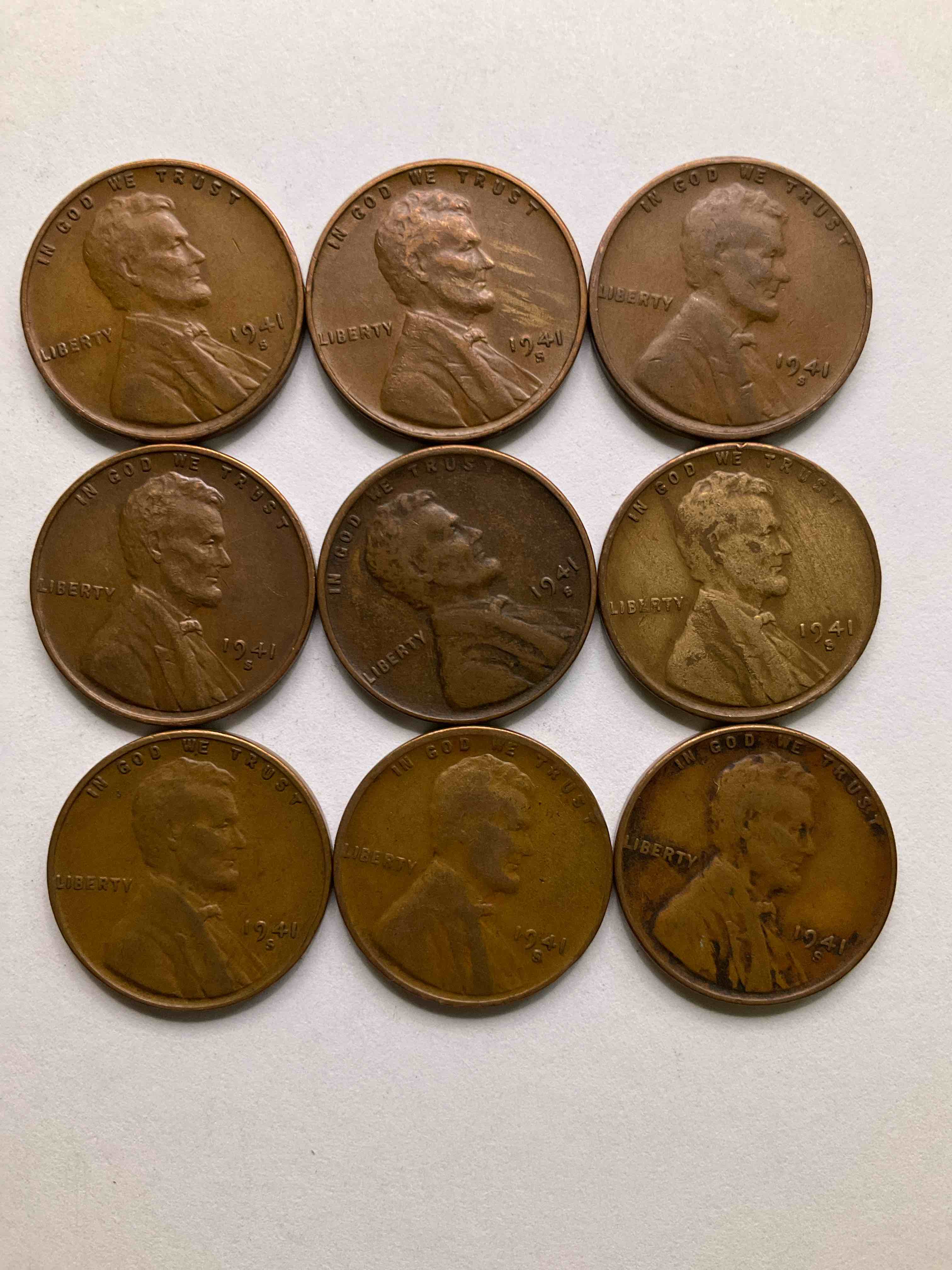 1941 “S” Mint WWII History! Check Out These Incredible Lincoln Pennies From The Year That Will Live In Infamy...1941 When On Dec 7 Pearl Harbor Was Bombed & America Entered World War 2! Nearly Impossible To Collect & Incredible Pieces Of History!
