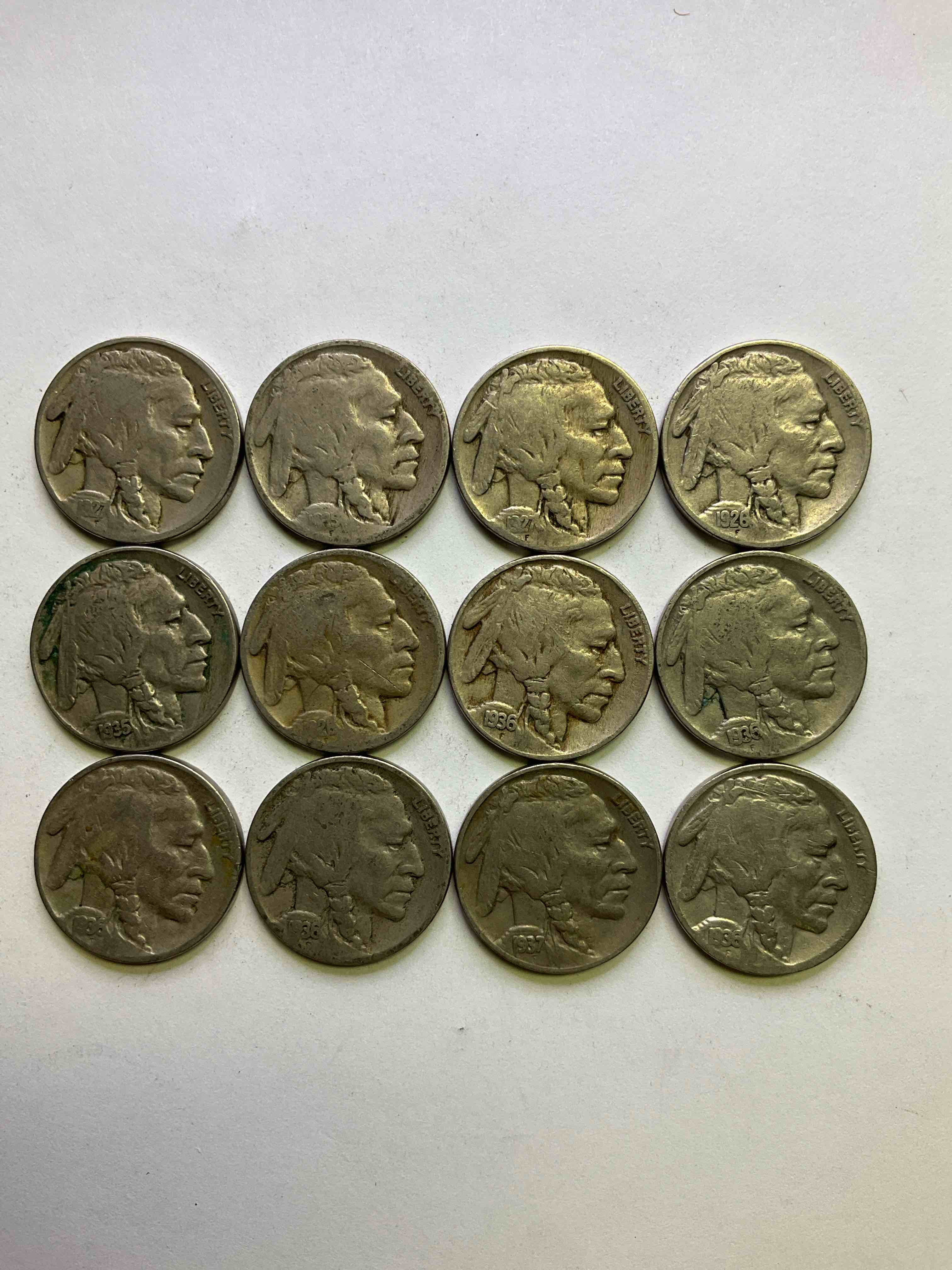 Historic Buffalo Nickels! Indian Head Buffalo Nickels Were Minted From 1913 To 1938 & Have Become A Favorite For Coin Collectors Around The World! Own Pieces Of American History With These Cool Indian Head Buffalo Nickels In Circulated Condition, Most With Visible Dates Which Is Very Rare For Buffalo Nickels!